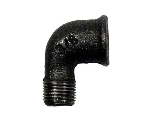 3/8" BSP Black Malleable Iron Male x Female Elbow