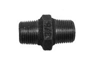 3/8" BSP Black Malleable Iron Hex Nipple