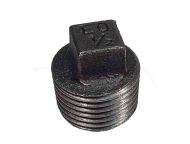 1/2" BSP Black Malleable Iron Plug