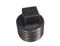 1/2" BSP Black Malleable Iron Plug