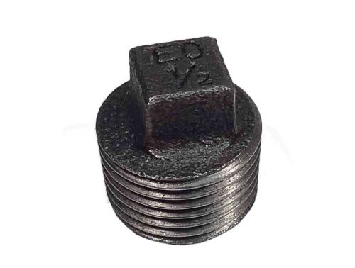 1/2" BSP Black Malleable Iron Blanking Plug