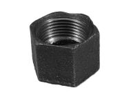 3/4" BSP Black Malleable Iron Blanking Cap / Blank Nut