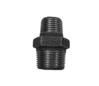 3/4" x 1/2" BSP Black Malleable Iron Hex Reducing Nipple