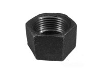 1" BSP Black Malleable Iron Blanking Cap / Blank Nut