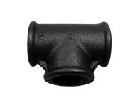1" BSP Black Malleable Iron Equal Tee
