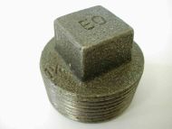 1-1/4" BSP Black Malleable Iron Plug