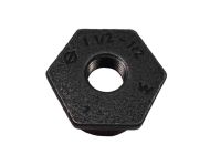 1-1/2" x 1/2" BSP Black Malleable Iron Reducing Bush