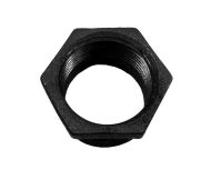 1-1/2" x 1-1/4" BSP Black Malleable Iron Reducing Bush