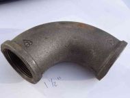 1-1/2" BSP Black Malleable Iron Female x Female Elbow