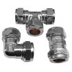 Chrome Compression Fittings