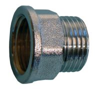 Chrome 1/2" Male x 1/2" Female BSP Tap Thread Extension Piece