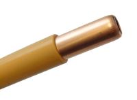 10mm Yellow Plastic Coated Copper Pipe For Gas Per Metre