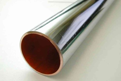 35mm Chrome Plated Copper Pipe x 1 Foot