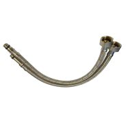 M10 (10mm) x 1/2" BSP Flexible Monobloc Tap Connector Tails (Pair)