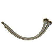 M12 (12mm) x 1/2" BSP Flexible Monobloc Tap Connector Tails (Pair)