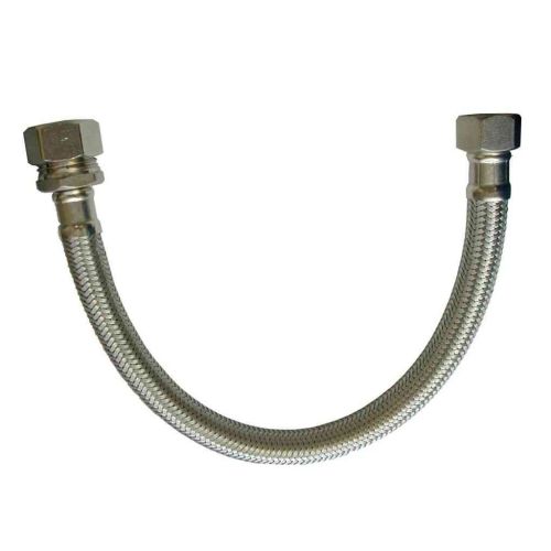 15mm x 3/8" BSP Flexible Tap Connector Hose 300mm Long