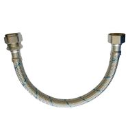 15mm x 1/2" BSP Flexible Tap Connector Hose 300mm Long