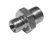 3/8" x 1/4" BSP Oil Line Adaptor Nipple (Cone x Cone Ends)