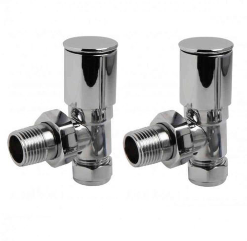 15mm Angled Towel Rail Radiator Valves (Pair)