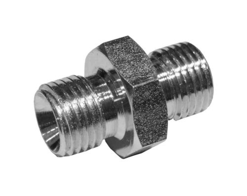 1/4" x 1/4" BSP Oil Line Adaptor Nipple (Cone x Cone Ends)