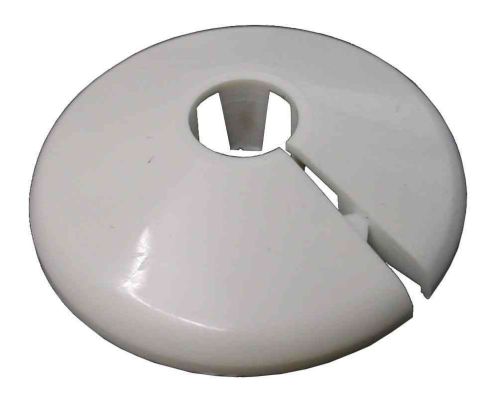 10mm White Radiator Pipe Collar / Cover