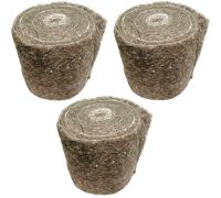 Pipe Insulation Lagging Wool Felt Wrap (Pack of 3 x 7m Rolls)