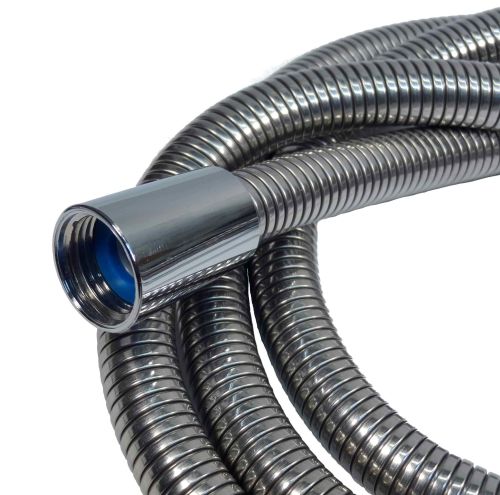 1.75m Chrome Large Bore Shower Hose