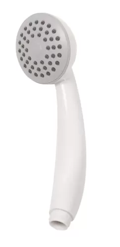 White Single Mode Shower Head Handset