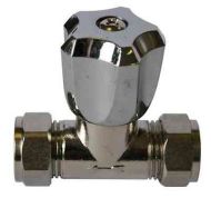 15mm Chrome Shower Isolation Valve