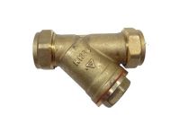 22mm Brass In-Line Y Strainer / Filter