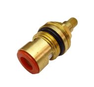 1/2" Ceramic Tap Cartridge / Gland | Hot (Red) | 20 Spline