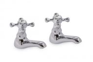 Chrome Victorian Basin Taps (Pair)