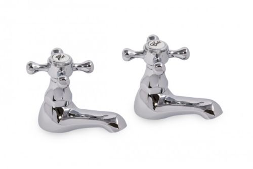 Chrome Victorian Basin Taps (Pair)