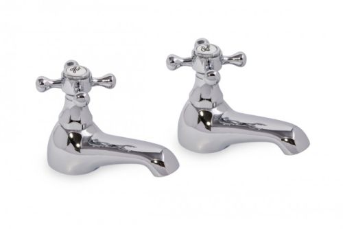 Chrome Victorian Bath Taps (Pair)