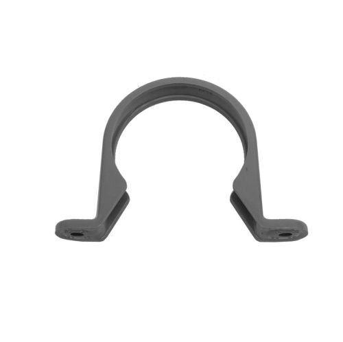 50mm (2") Waste Pipe Clip Grey