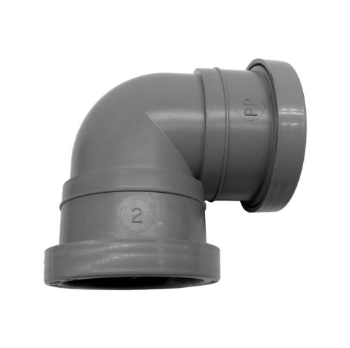 50mm (2") Push-Fit Waste Bend / Elbow