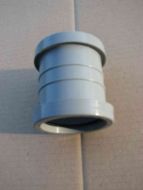 50mm (2") Grey Push Fit Waste Coupler