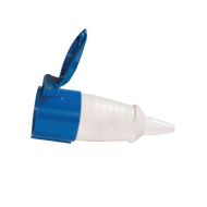 32A Blue In-line Socket 230-240V IP44 3 Pin