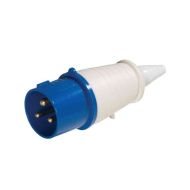 32A Blue Industrial Plug IP44 3 Pin