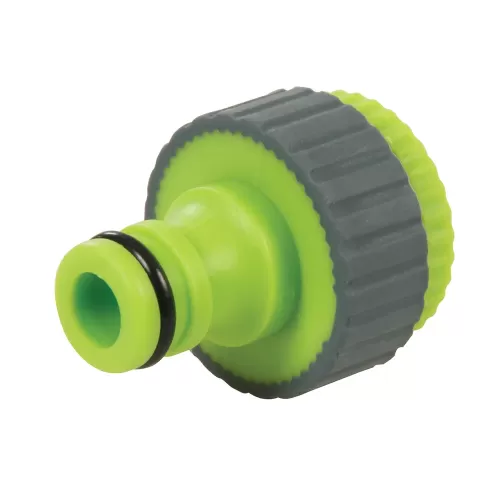 Soft Grip 1/2" & 3/4" BSP Plastic Outside Tap Hose Connector (Suits 1/2" Bib Tap)