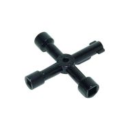 4-Way Gas & Electric Meter Box Key – Triangle & Square Ends