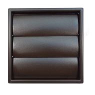 Brown Gravity Shutter Ventilation Grille 100mm (4")