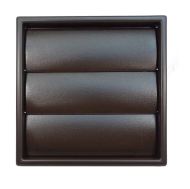 Brown Gravity Shutter Ventilation Outlet Grille 100mm (4")