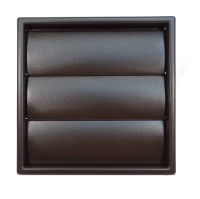 Brown Gravity Shutter Ventilation Outlet Grille 100mm (4")