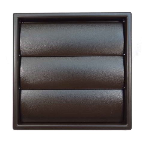 Brown Gravity Shutter Ventilation Grille 100mm (4")