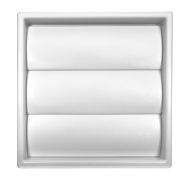 White Gravity Shutter Ventilation Outlet Grille 100mm (4")