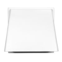 White Gravity Flap Cowled Ventilation Outlet 100mm (4")
