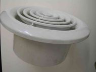 White Circular / Round Ceiling Grille 100mm (4")