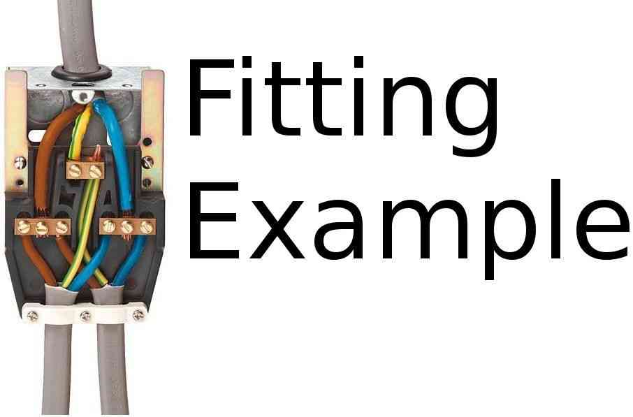 Dual outlet plate fitting example