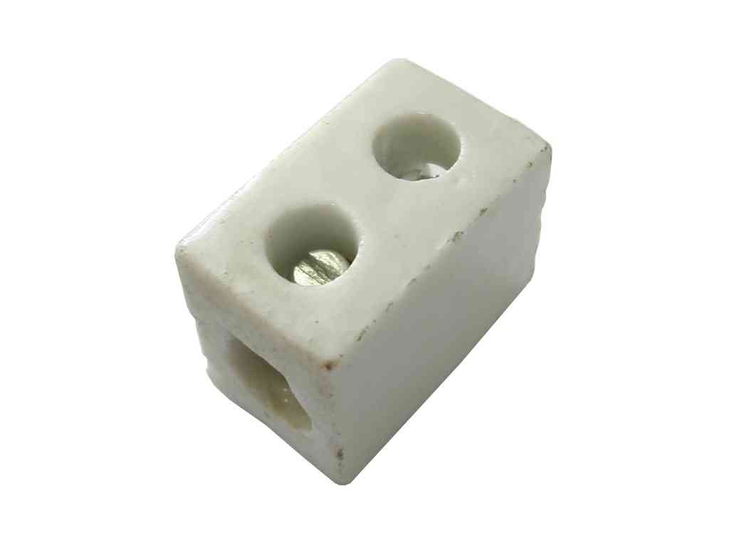 2Pcs High Temperature Ceramic Connector Block 30A 1 Way_ZTDIUK 